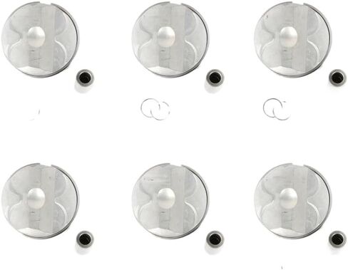 6 قطعة حلقات مكبس المحرك مجموعة Φ82mm CR 11:1 11257612982 متوافق مع E81 E87 E83 E84 E90 E91 E60 E61 323i 325i 523i 525i 2.5L in Kuwait