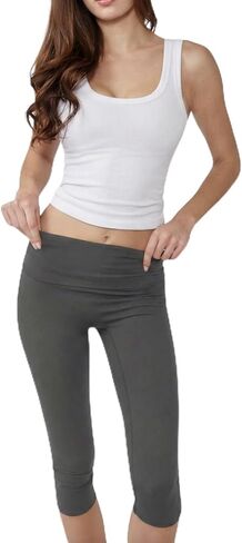 Almere Foldover Lounge and Everyday Capri Athleisure Leggings, Yoga Pants in Saudi Arabia