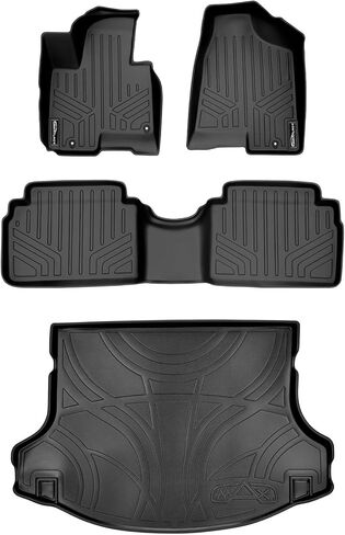 SMARTLINER Custom Fit Floor Mats 2 Rows and Cargo Liner Set for 2014-2016 Kia Sportage in Saudi Arabia