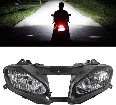 Qiilu Motorcycle Headlight Cover Housing Clear Lens Fit for YZF 600 R6 2008‑2013 High Performance Headlight Assemblies in Saudi Arabia