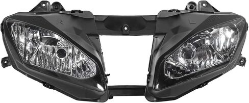 Qiilu Motorcycle Headlight Cover Housing Clear Lens Fit for YZF 600 R6 2008‑2013 High Performance Headlight Assemblies in Saudi Arabia