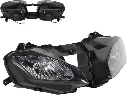 Qiilu Motorcycle Headlight Cover Housing Clear Lens Fit for YZF 600 R6 2008‑2013 High Performance Headlight Assemblies in Saudi Arabia