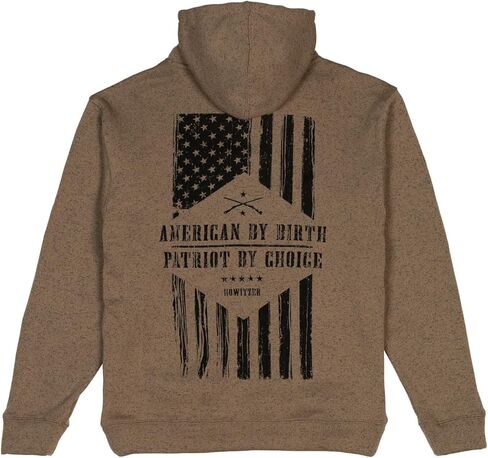سترة هوديي للرجال من Howitzer Clothing من طراز American Wild Graphic Pullover مع جيب الكنغر in Kuwait