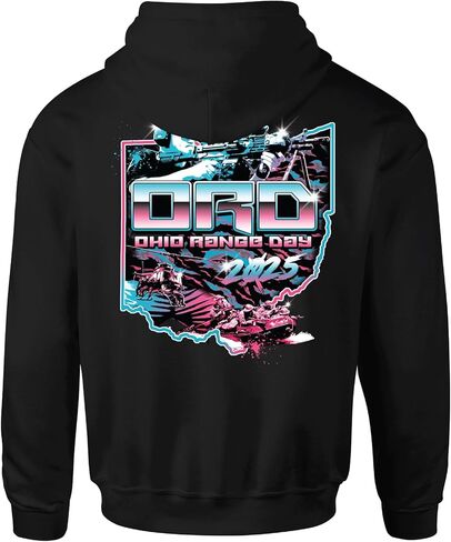 سترة هوديي للرجال من Howitzer Clothing من طراز American Wild Graphic Pullover مع جيب الكنغر in Kuwait