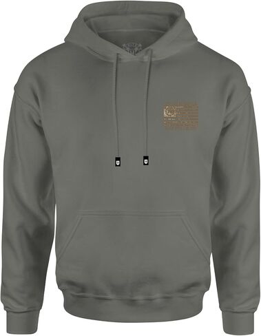 سترة هوديي للرجال من Howitzer Clothing من طراز American Wild Graphic Pullover مع جيب الكنغر in Kuwait
