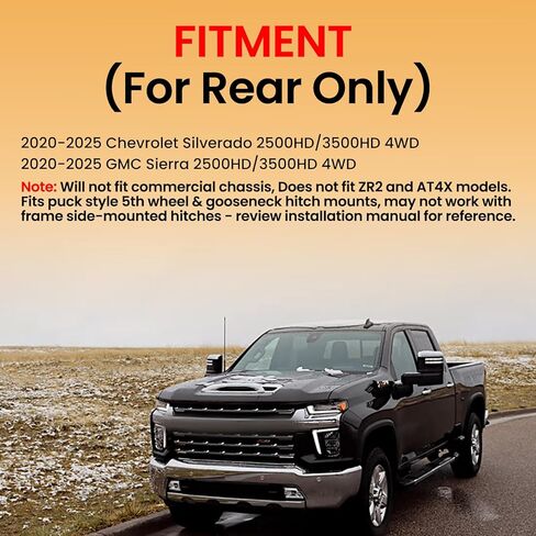 MILLISEC Rear Air Spring Bags Suspension Kit for 2020-2025 Chevrolet Silverado and GMC Sierra 2500HD/3500HD 4WD Car Air Springs LoadLifter 7500 Ultimate Plus OE Replaces# 57541 in Saudi Arabia