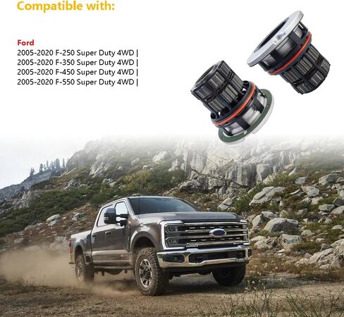 2PCS Front 4WD Manual Locking Hub Actuator Wheel Hub Link Axle Hub Assembly | Fit for 2005-2020 Ford F250 F350 F450 F550 Super Duty 4x4 | OE# BC3Z3B396B 600220 in Saudi Arabia
