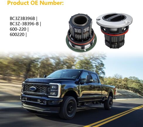 2PCS Front 4WD Manual Locking Hub Actuator Wheel Hub Link Axle Hub Assembly | Fit for 2005-2020 Ford F250 F350 F450 F550 Super Duty 4x4 | OE# BC3Z3B396B 600220 in Saudi Arabia