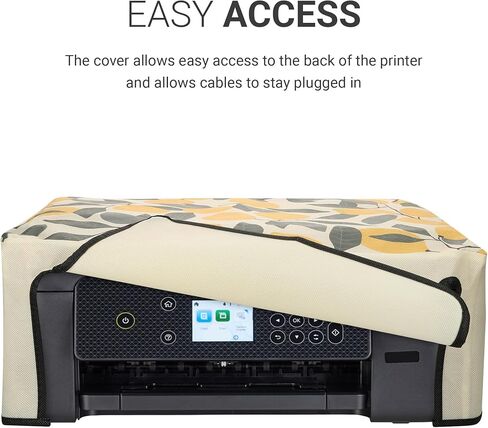 غطاء غبار kwmobile متوافق مع Epson Expression Premium XP-7100 - علبة الطابعة - رمادي/أسود - Meow Cat in Saudi Arabia
