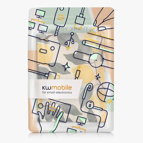 غطاء غبار kwmobile متوافق مع Epson Expression Premium XP-7100 - علبة الطابعة - رمادي/أسود - Meow Cat in Saudi Arabia