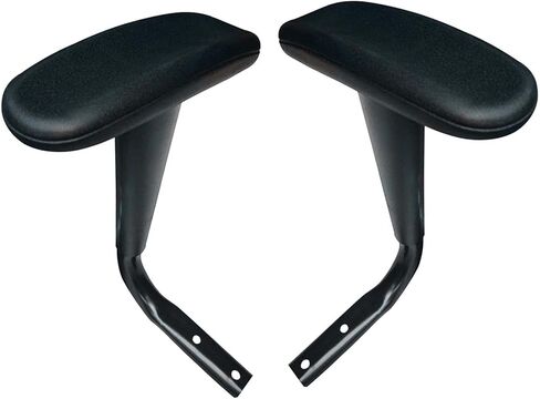 Generic 2 Piece Chair Armrests Pair Replacement Armrests Replacement Furniture Accessories Chair Handle Brackets for Gaming Chairs Computer Chairs , Black Smooth in Saudi Arabia