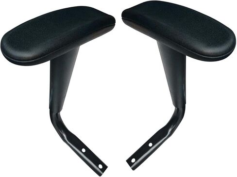 Generic 2 Piece Chair Armrests Pair Replacement Armrests Replacement Furniture Accessories Chair Handle Brackets for Gaming Chairs Computer Chairs , Black Smooth in Saudi Arabia