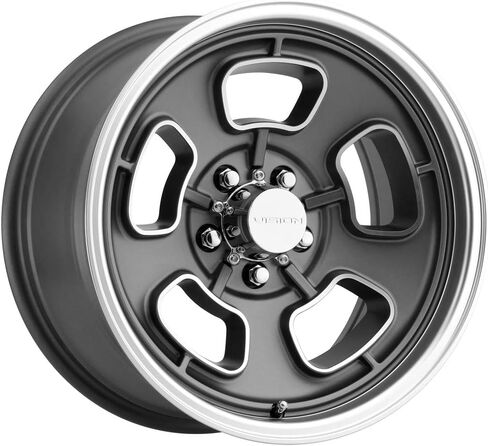 Vision 148 Shift 15x7 5x4.75" -7mm Gunmetal/Machined Wheel Rim 15" Inch in Saudi Arabia