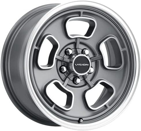 Vision 148 Shift 15x7 5x4.75" -7mm Gunmetal/Machined Wheel Rim 15" Inch in Saudi Arabia