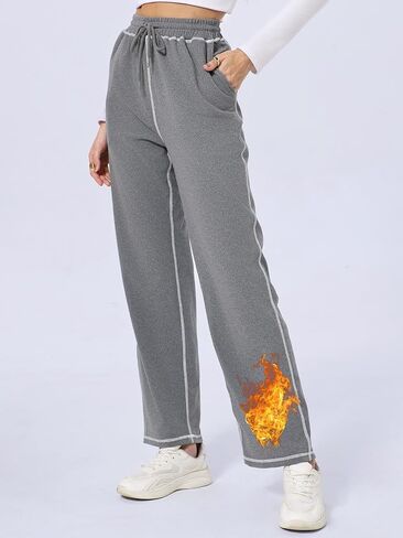 Track Pants Women Jogging Straight Pajama Sweats Wide Leg Sweatpants Women Lounge Pants Joggers in Saudi Arabia
