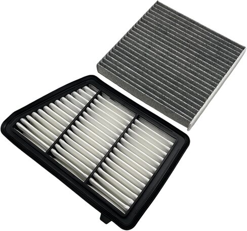 Engine & Cabin Air Filter Fit for 2017-2019 Honda CR-V L4 2.4L Replace 17220-5PH-A00 80291-T5R-A01 172205PHA00 80291T5RA01 in Saudi Arabia