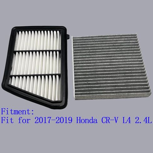 Engine & Cabin Air Filter Fit for 2017-2019 Honda CR-V L4 2.4L Replace 17220-5PH-A00 80291-T5R-A01 172205PHA00 80291T5RA01 in Saudi Arabia
