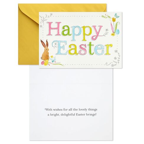 Hallmark Easter Cards, Pastel Wishes with Storybook Bunny (Pack of 6 Cards with Envelopes) in Saudi Arabia