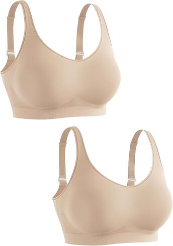 SHAPERMINT Bras for Women Wirefree, Adjustable Seamless Bras for Women No Underwire, Bralettes for Women with Support in Kuwait