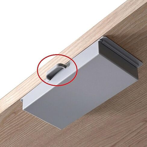 Under Desk Drawer Organizer Storage Box for Office, Hidden Desktop Organizer, Attachable Plastic Desk Drawer Slide Out, Pencil Organizer, Drawer Tray Storage Desktop in Saudi Arabia