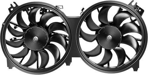620-453 LINNCAS Radiator Cooling Fan Dual Fans Fit for 2007 2008 2009 2010 2011 2012 2013 2014 2015 2016 for Nissan for Altima 2016 for Nissan for Maxima Radiator Condenser Fan Assembly Black in Saudi Arabia