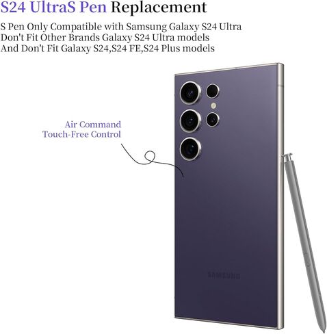 Stylus Pen Replacement for Samsung Galaxy S24 Ultra, Touch Stylus Pen with 4096 Levels Pressure Sensitivity for Samsung Galaxy S24 Ultra S24U (Titanium Violet) in Kuwait