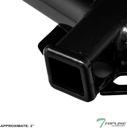Class 3 III Black 2" Receiver Tube Rear Bumper Trailer Tow Hitch Towing Mount + 4 Way Flat Wiring Harness T-Connector Compatible with 04-07 Toyota Highlander / 04-09 Lexus RX330 / RX350 / RX400h in Saudi Arabia