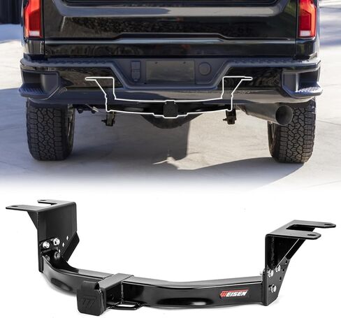 WeiSen Class 3 Trailer Hitch 2" Receiver Compatible with GMC Sierra Fit Chevrolet Silverado 1500 2019-2025 Accessories Heavy Duty Steel Tow Hitch for Ball Mounts, Cargo Racks, Bike Racks in Saudi Arabia