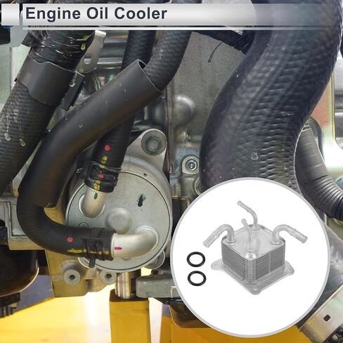 Engine Oil Cooler for Nissan Versa 2012-2019 Transmission Oil Cooler Trans Cooler No.216063JX2C with O-ring Seals Aluminum Alloy 1 Set in Saudi Arabia