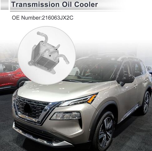 Engine Oil Cooler for Nissan Versa 2012-2019 Transmission Oil Cooler Trans Cooler No.216063JX2C with O-ring Seals Aluminum Alloy 1 Set in Saudi Arabia