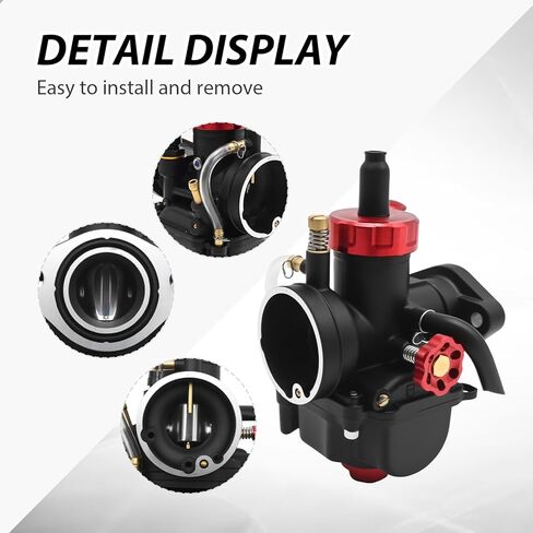 Anxingo PE22FL Carburetor, 22mm Carburetor for 110cc 125cc 130cc 140cc Flange Motorcycle Engine with Carb Jets Replacement for Predator212 Apollo Tao Tao in Saudi Arabia