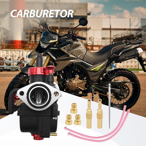 Anxingo PE22FL Carburetor, 22mm Carburetor for 110cc 125cc 130cc 140cc Flange Motorcycle Engine with Carb Jets Replacement for Predator212 Apollo Tao Tao in Saudi Arabia