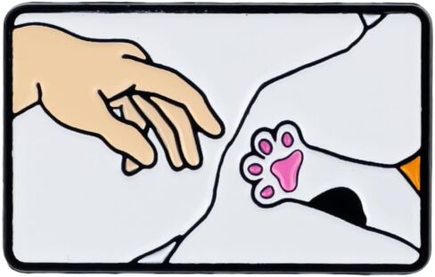 Cute Paw Cat Lover Enamel Pin, Cute Kitten Pin Brooch For Cat Mom Dad Pet Owner, Funny Animal Paw Brooch Badge, Pet Lover Lapel Badges, Human Animal Connection Gift, Aesthetic Kitten Minimalist Jewelry Accessories in Saudi Arabia