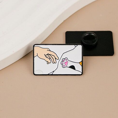 Cute Paw Cat Lover Enamel Pin, Cute Kitten Pin Brooch For Cat Mom Dad Pet Owner, Funny Animal Paw Brooch Badge, Pet Lover Lapel Badges, Human Animal Connection Gift, Aesthetic Kitten Minimalist Jewelry Accessories in Saudi Arabia