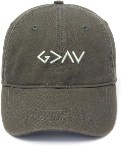 God is Greater Embroidered Mens Baseball Cap Cotton Washed Baseball Hat in Saudi Arabia
