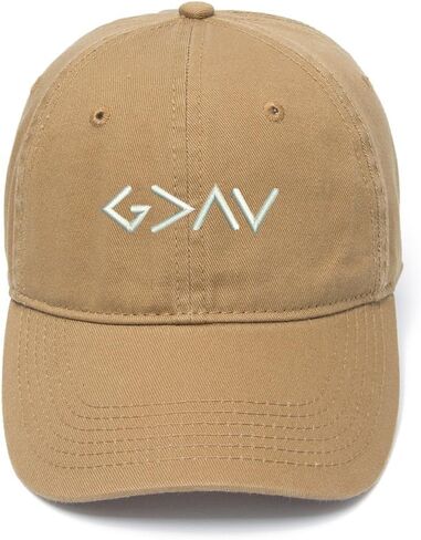 God is Greater Embroidered Mens Baseball Cap Cotton Washed Baseball Hat in Saudi Arabia