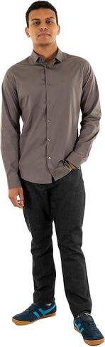 Armani Exchange Men's Stretch Poplin Button Down Shirt in Saudi Arabia