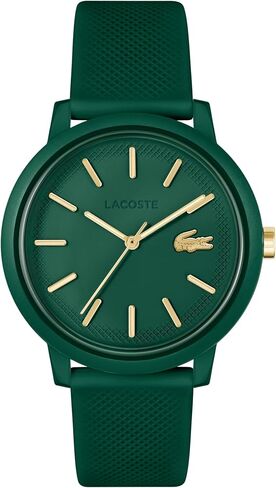 Lacoste. 12.12 Men's Quartz Watch - 3 Hand Analog - Silicone Strap - Sporty Timepiece - Gift for Him - 42mm in Saudi Arabia