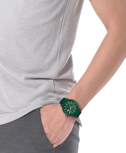 Lacoste. 12.12 Men's Quartz Watch - 3 Hand Analog - Silicone Strap - Sporty Timepiece - Gift for Him - 42mm in Saudi Arabia