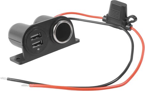 مقبس ولاعة السجائر 12 فولت، ملحقات السيارة منفذ USB ولاعة السجائر مقسم مقبس مع صمام الشفرة، قطع غيار ولاعات السجائر للسيارات، يناسب أي مركبات تعمل بالطاقة in Kuwait