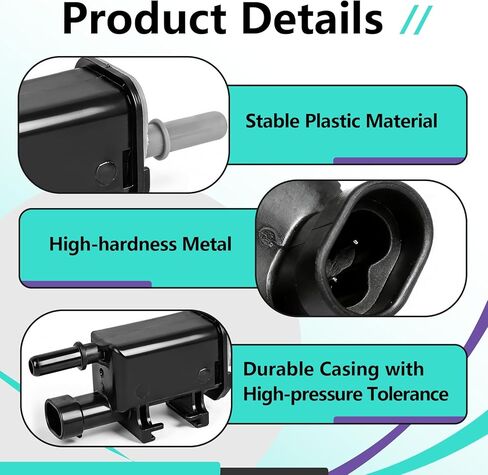 12735397 Evaporator Emission Canister Purge Solenoid Valve Compatible with Chevrolet, Buick, GMC, Cadillac Vehicle, Durable and Sturdy, Enhance Automotive Performance in Saudi Arabia