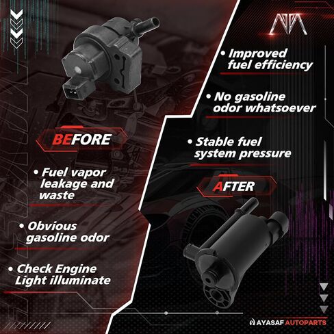 MAYASAF 911-068 214-646 Vapor Canister Purge Solenoid Valve fits for for Buick Rainier 2004, for Chevy Avalanche/Silverado 1500, for Hummer H2 2003, for Isuzu, for Olds, for Pontiac in Saudi Arabia