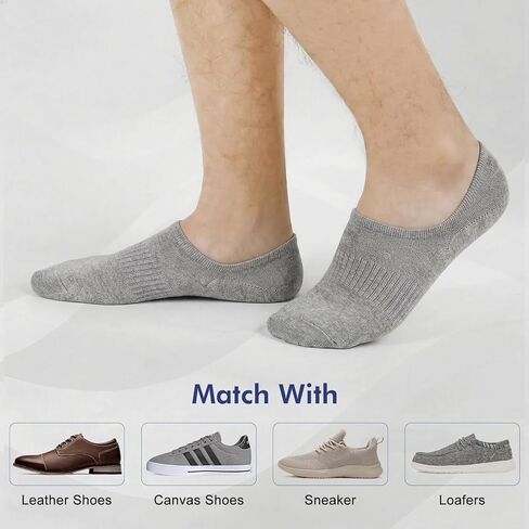 SIXDAYSOX 6/8 Pairs No Show Socks for Men, Low Cut Ankle Socks with Non-Slip Grips for Sneakers Loafers 5-7/8-10/9-11 in Saudi Arabia