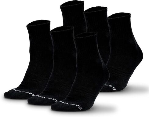 Gymreapers Quarter Socks for Men & Women (6-Pack) Moisture-Wicking Cotton Athletic Socks, Breathable Low Cut Supportive Fit in Saudi Arabia