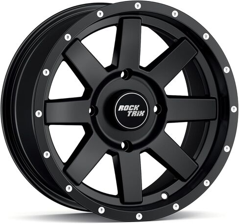 RockTrix RT106 4 قطع 15 بوصة عجلات 15x7 4x137، 4+3 إزاحة، إطارات ATV UTV SxS، متوافقة مع Can Am Commander Max Defender Max Pro Maverick X3 Maverick Trail، 4/137 أسود غير لامع، مجموعة من 4 in Saudi Arabia