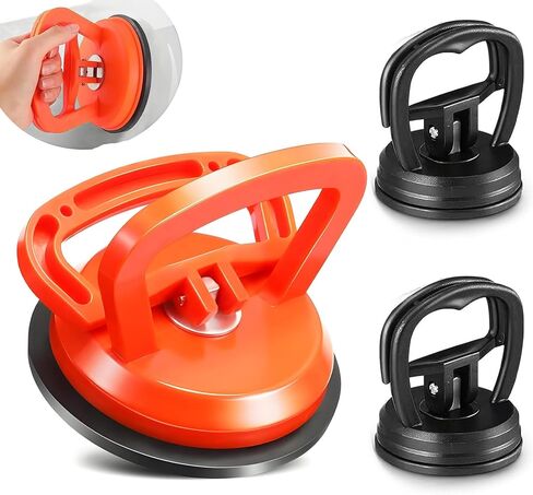 Dent Puller,3 Pcs Car Dent Puller Powerful Car Dent Suction Puller,Dent Remover Tool for Car,Car Dent Repair Kit for Car Dent Repair,Tiles Lifting,Objects Moving (1 Large Orange+2 Small Black) in Kuwait