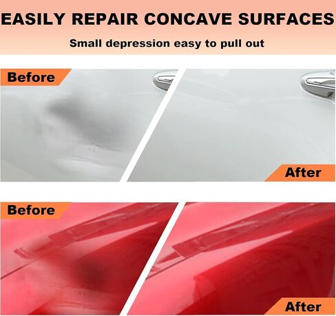 Dent Puller,3 Pcs Car Dent Puller Powerful Car Dent Suction Puller,Dent Remover Tool for Car,Car Dent Repair Kit for Car Dent Repair,Tiles Lifting,Objects Moving (1 Large Orange+2 Small Black) in Kuwait