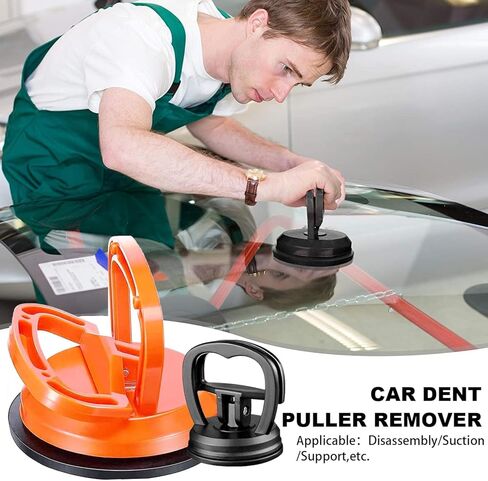 Dent Puller,3 Pcs Car Dent Puller Powerful Car Dent Suction Puller,Dent Remover Tool for Car,Car Dent Repair Kit for Car Dent Repair,Tiles Lifting,Objects Moving (1 Large Orange+2 Small Black) in Kuwait