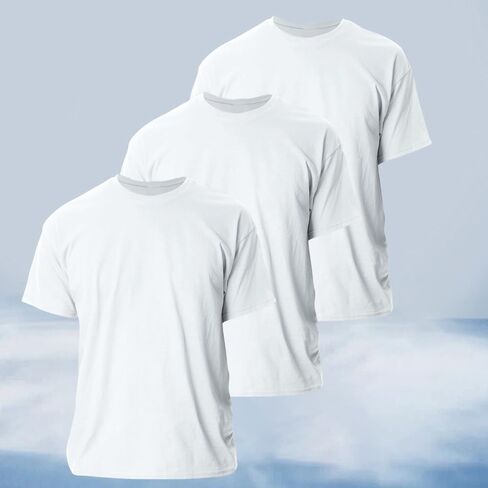 Basic T-Shirt - Short Sleeve Crewneck, Multipack in Saudi Arabia