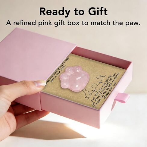 Pet Loss Sympathy Gift – Rose Quartz Heart Crystal with Memorial Card, In Loving Memory Keepsake, Healing Crystal for Dog Loss, Bereavement Support Gift, Pocket Hug for Easter Comfort (Pet Loss) in Kuwait